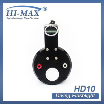 Professional high lumen underwater diving HID hand held outdoor adjustable beam light